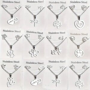 Stainless Steel Necklace Set NIP